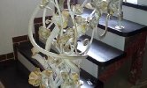 Перила с орхидеями