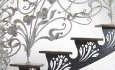 Перила кованые в стиле модерн с орхидеями
